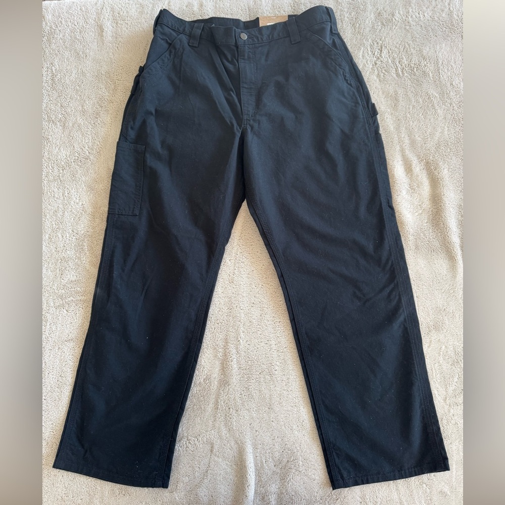 Carhartt Men's Black Cargo Pants Size 38 x 30